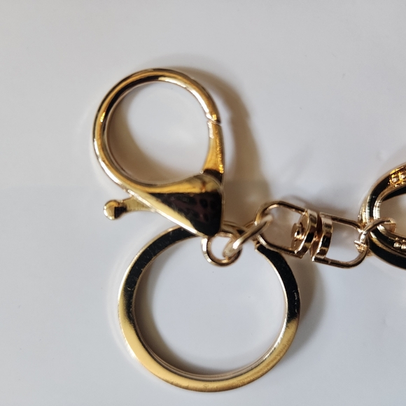 Green & Gold Handbag Charm, Keychain - Picture 3 of 4